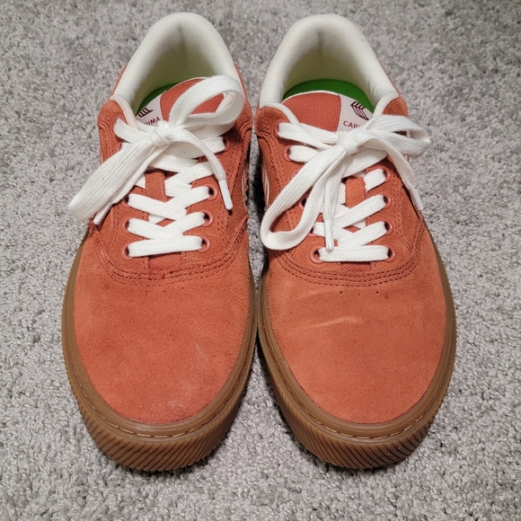 Cariuma Naioca Gum Picante Suede Off-White Logo Ruby Wine Sneaker - Picture 7 of 16